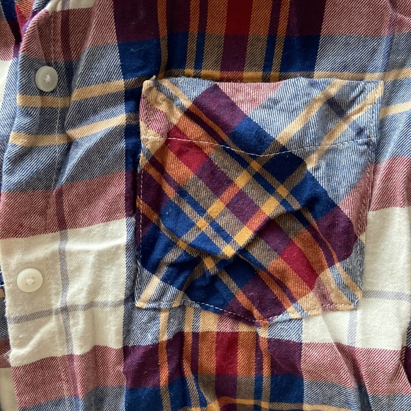 H&M collard button up plaid shirt. Size US 12. - Picture 3 of 3